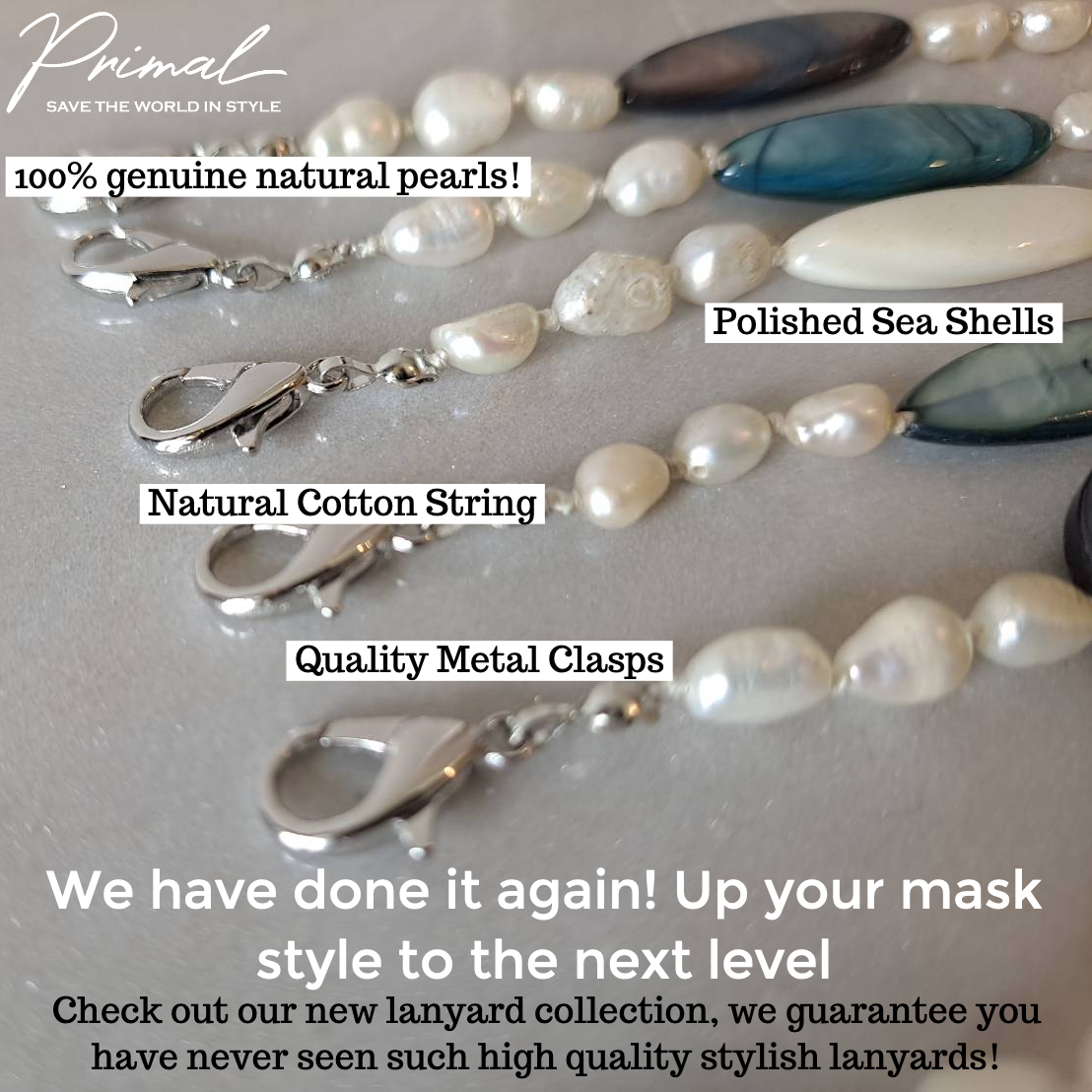 New Product! 100% Genuine Pearl and Sea Shell Lanyards.